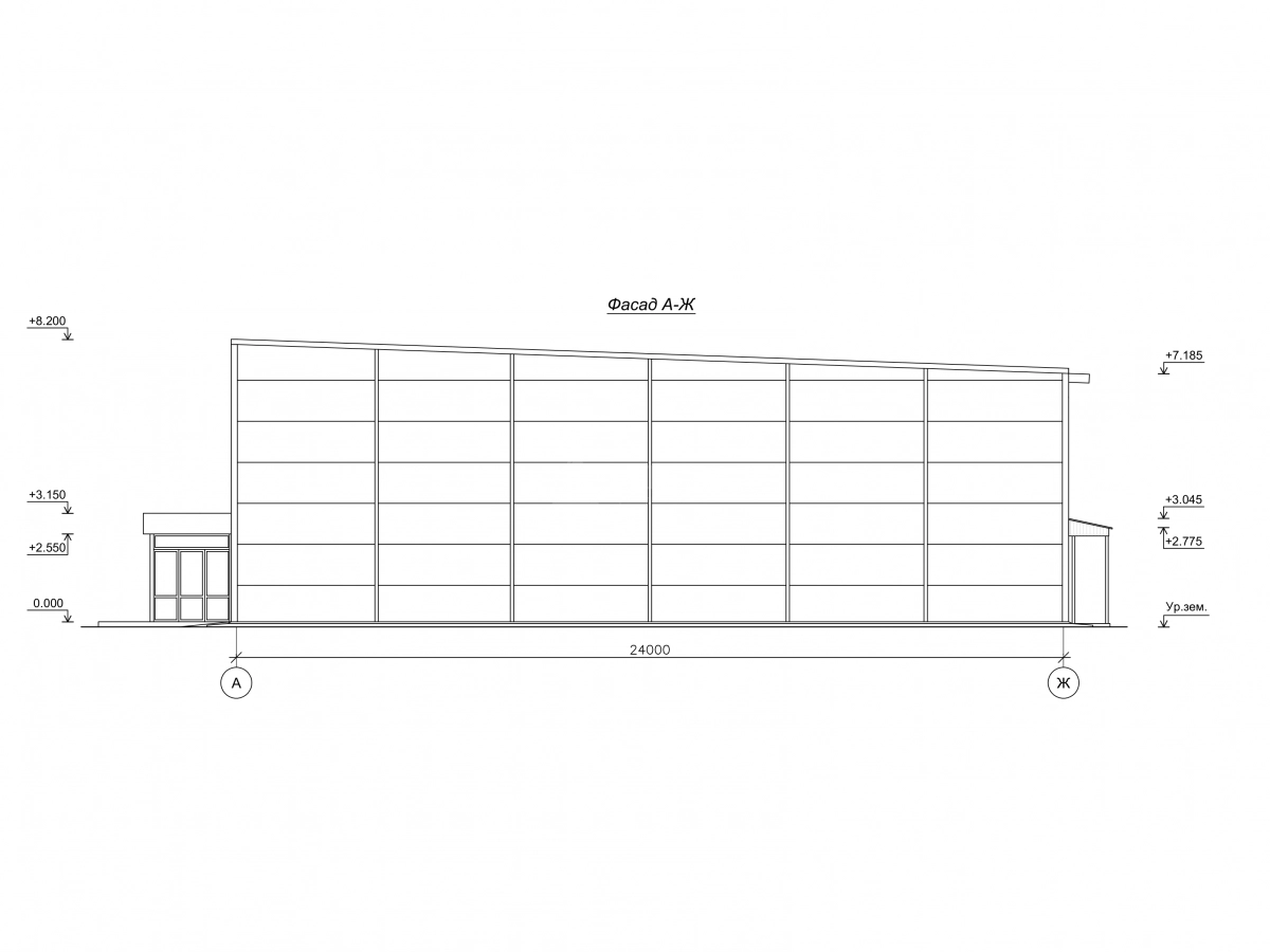 Планировка СТО из сэндвич-панелей -  фото 9