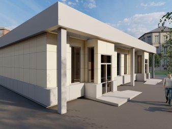 Торговый павильон из сэндвич-панелей