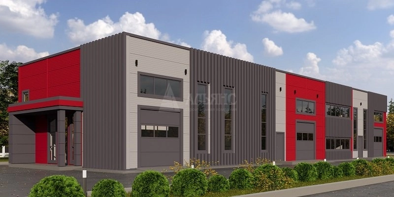 3D визуализация СТО из сэндвич-панелей - фото 1