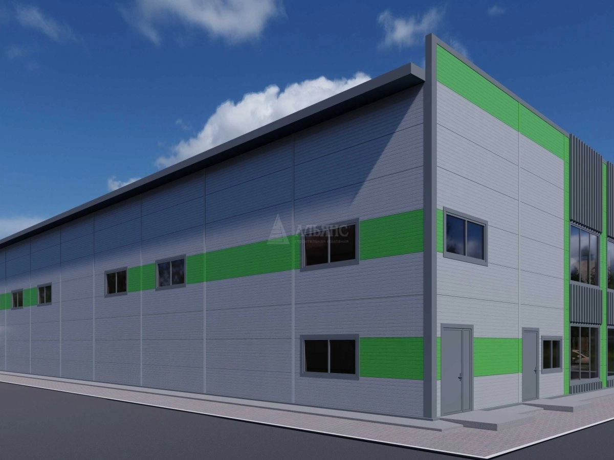 3D визуализация Магазин из сэндвич панелей - фото 2
