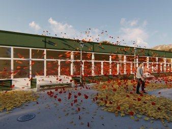 Проект павильона из сэндвич-панелей